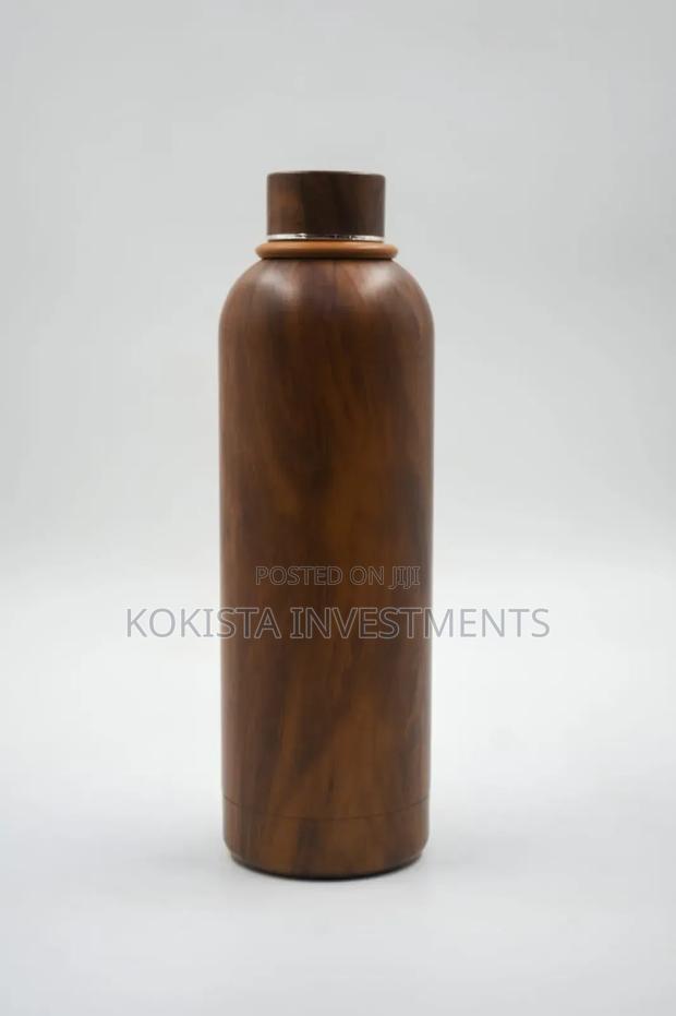 Wooden Skin Feel Flask Bottle