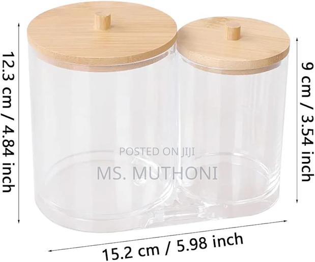Double Compartment Acrylic Makeup Organizer - thumbnail 4
