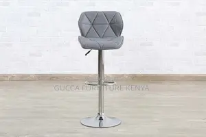 Adjustable Bar Chair - Grey and Silver