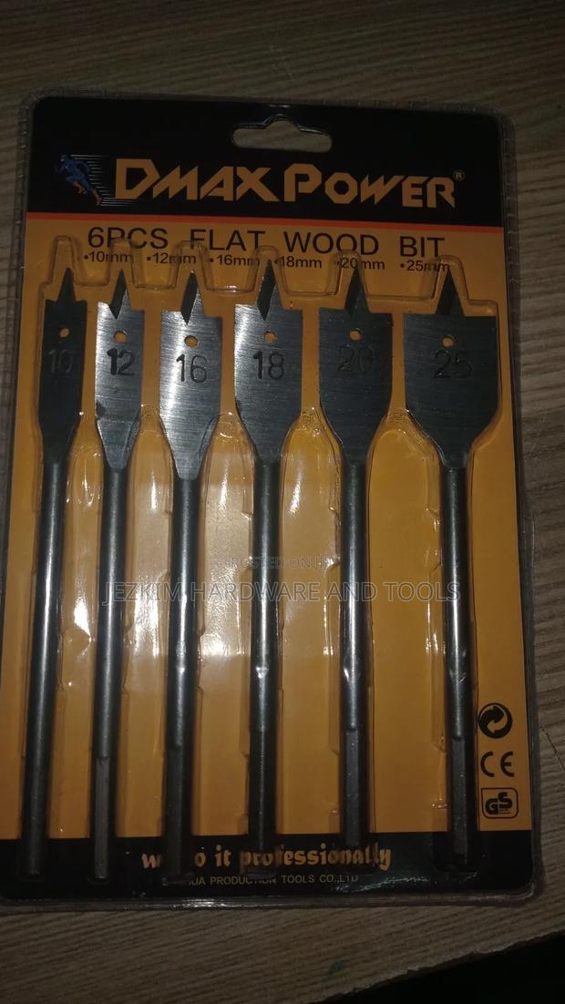 Flat Wood Bit Set 10 - 25mm