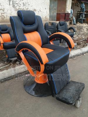 Blue/ Orange Base Kinyozi Chairs - thumbnail 2