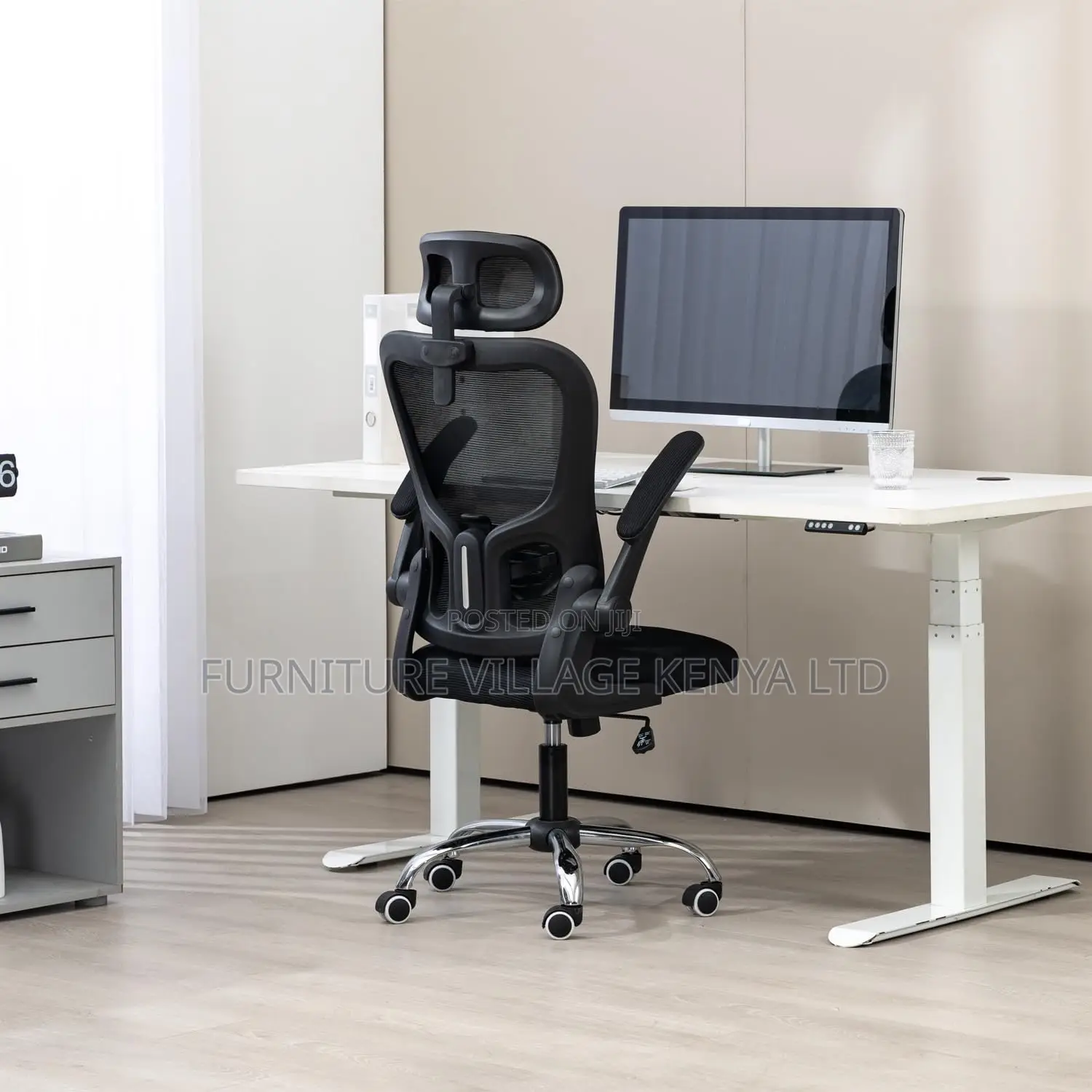 Orthopedic Office Chair, Ergonomic High-Back Desk Seat