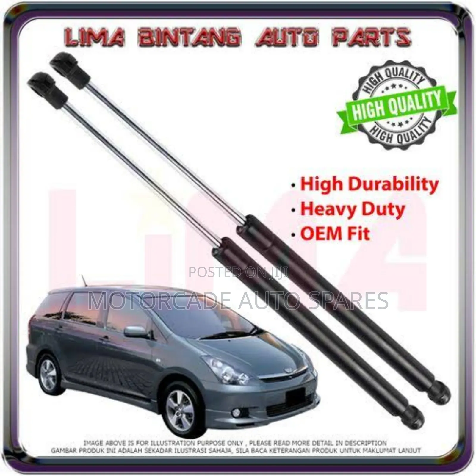 Toyota Wish 2005 Boot Shocks