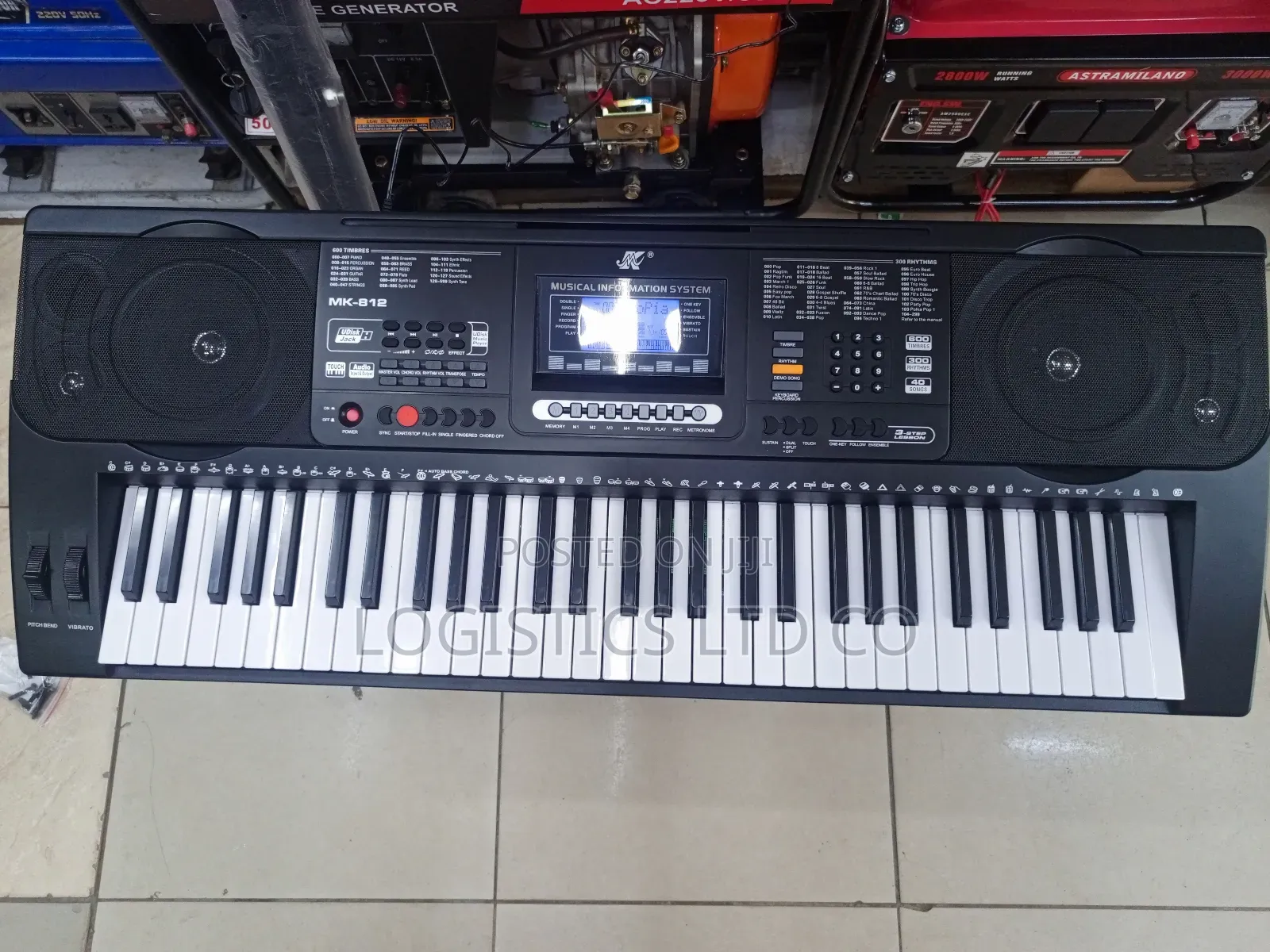 Mk Audio MK-812 ELECTRONIC KEYBOARD 61 KEYS Piano With USB