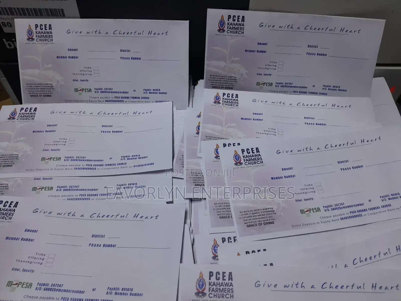 Tithe and Offering Church Envelope