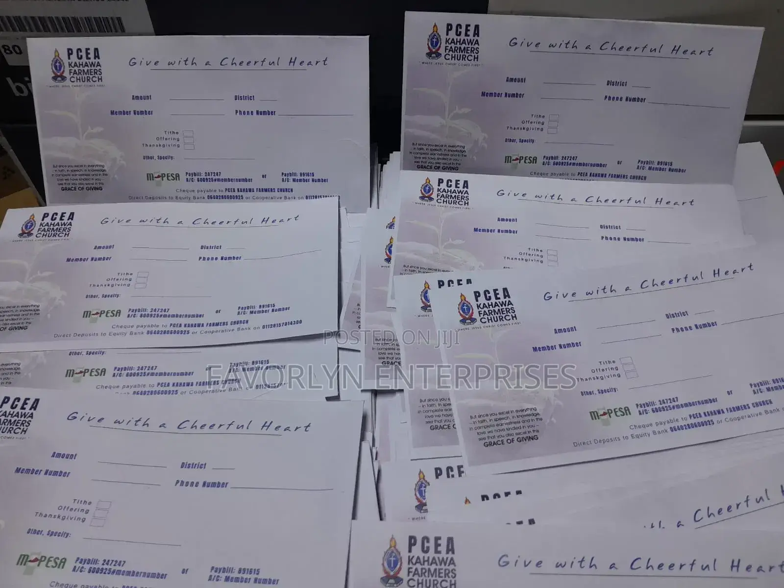 Tithe and Offering Church Envelope