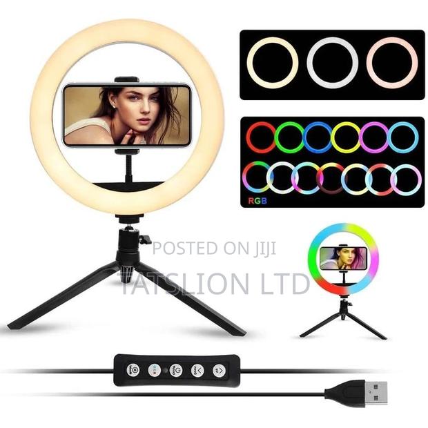 Ring Light With Mini Light Stand for Photo-Shoot - Video Sh - main view