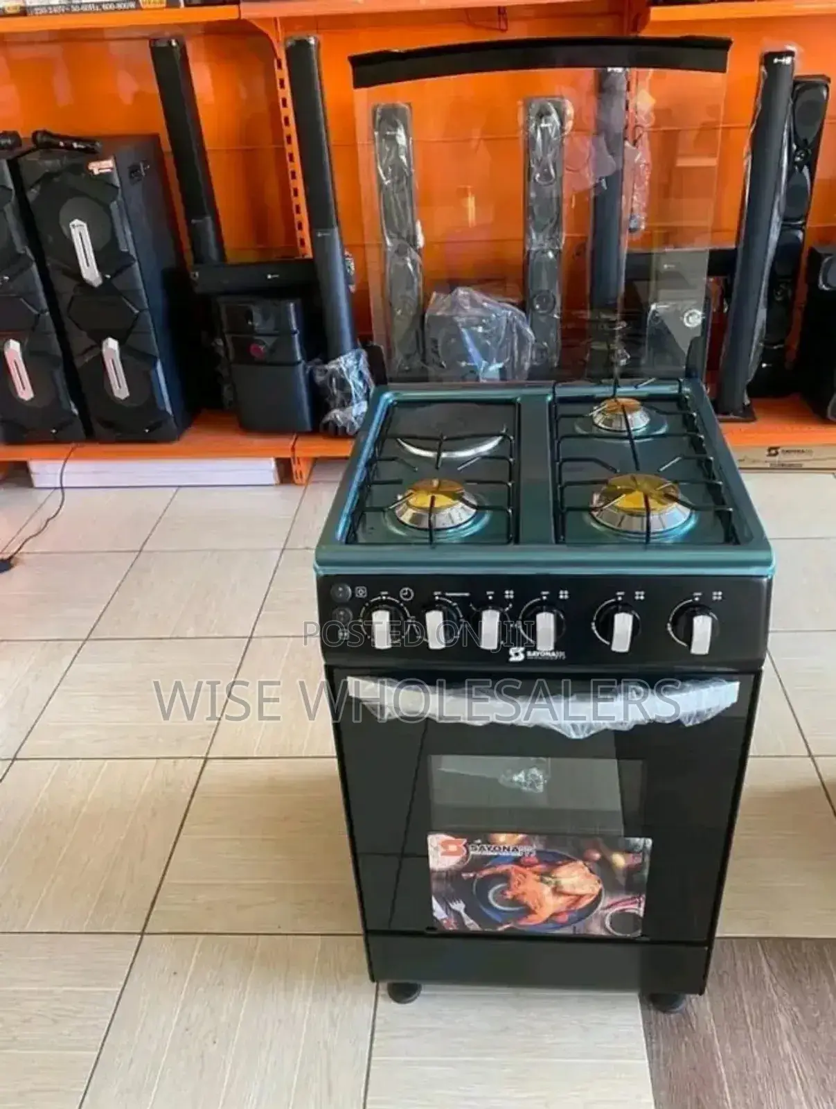 Sayona Free Standing Electric Gas Cooker, 3g+1e, Available