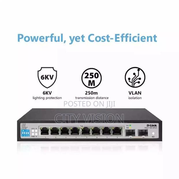 D-Link DGS-F1100-10ps 8-Port Poe Gigabit Managed Switch