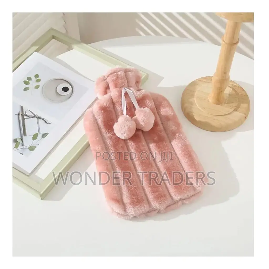 2L Hot Water Bottles With Faux Fur Cover