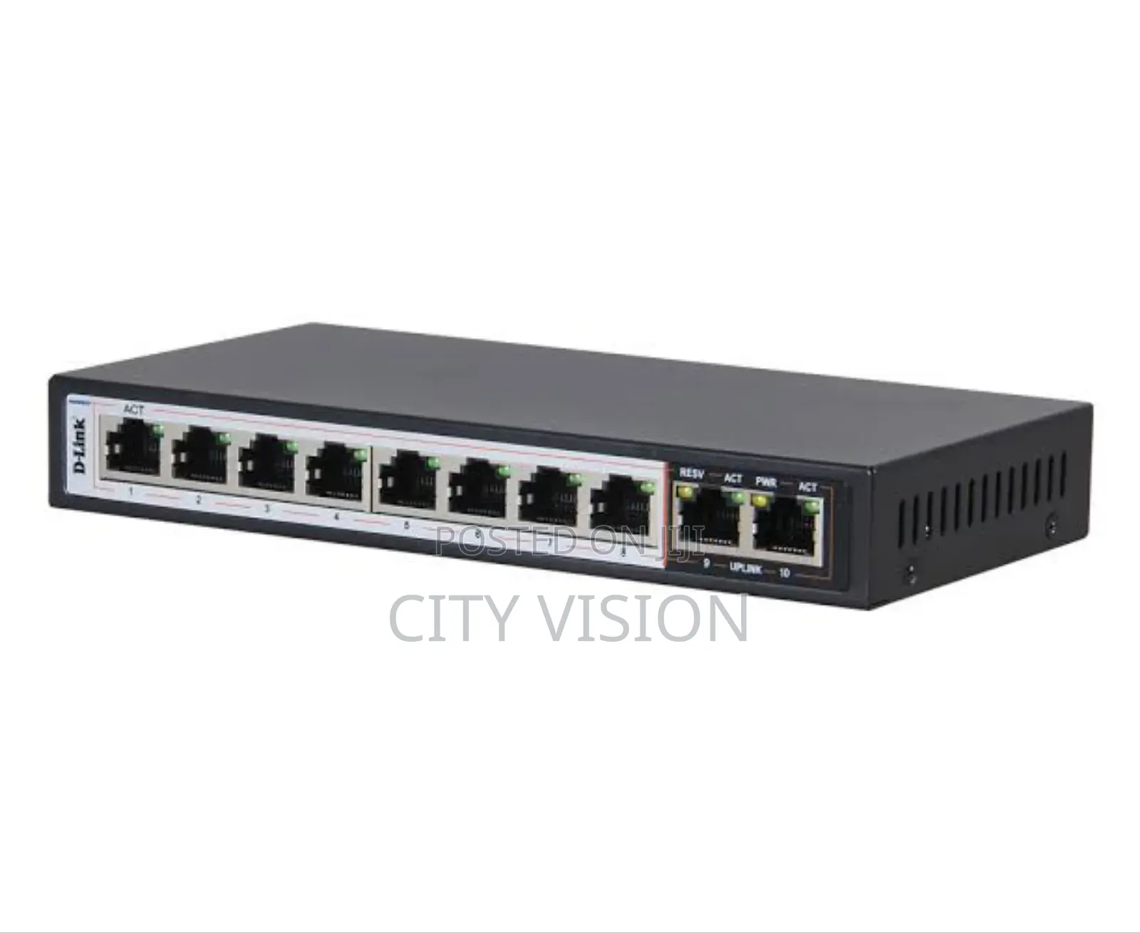 D-Link Des-F1010p-E/B 10-Port Long Range Poe Switch