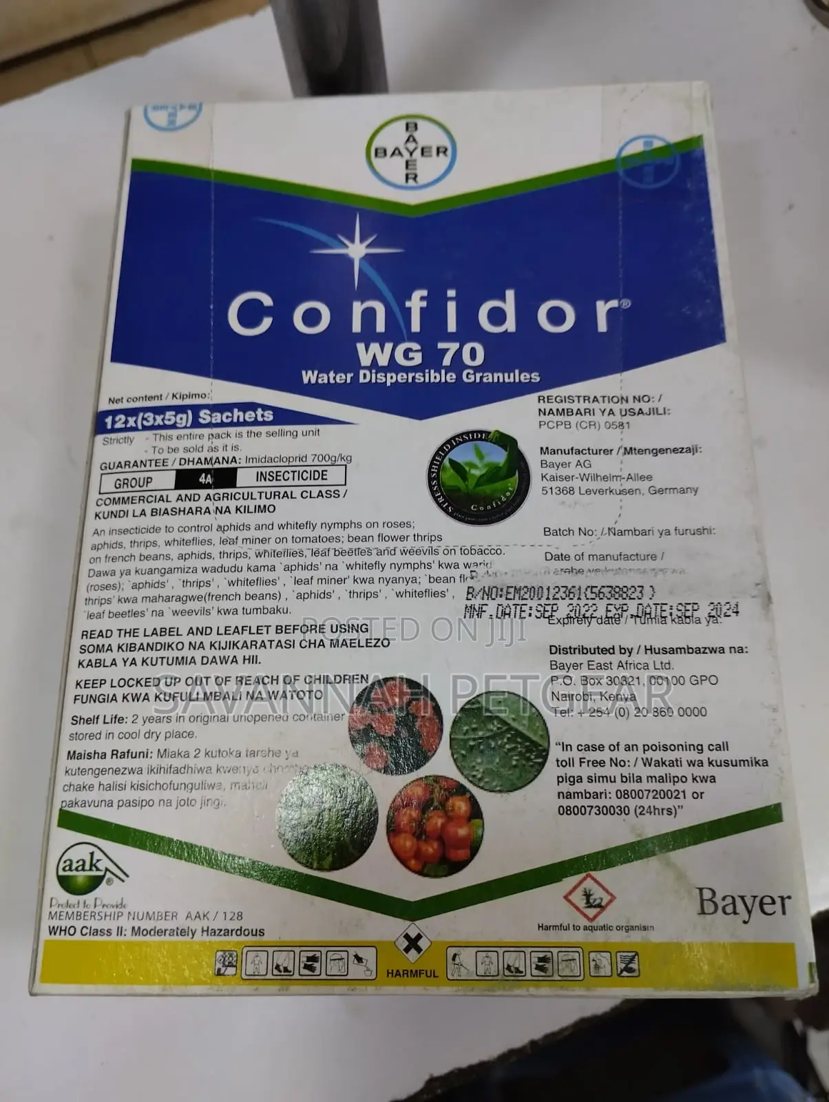 Bayer Confidor WG 70 (15g)