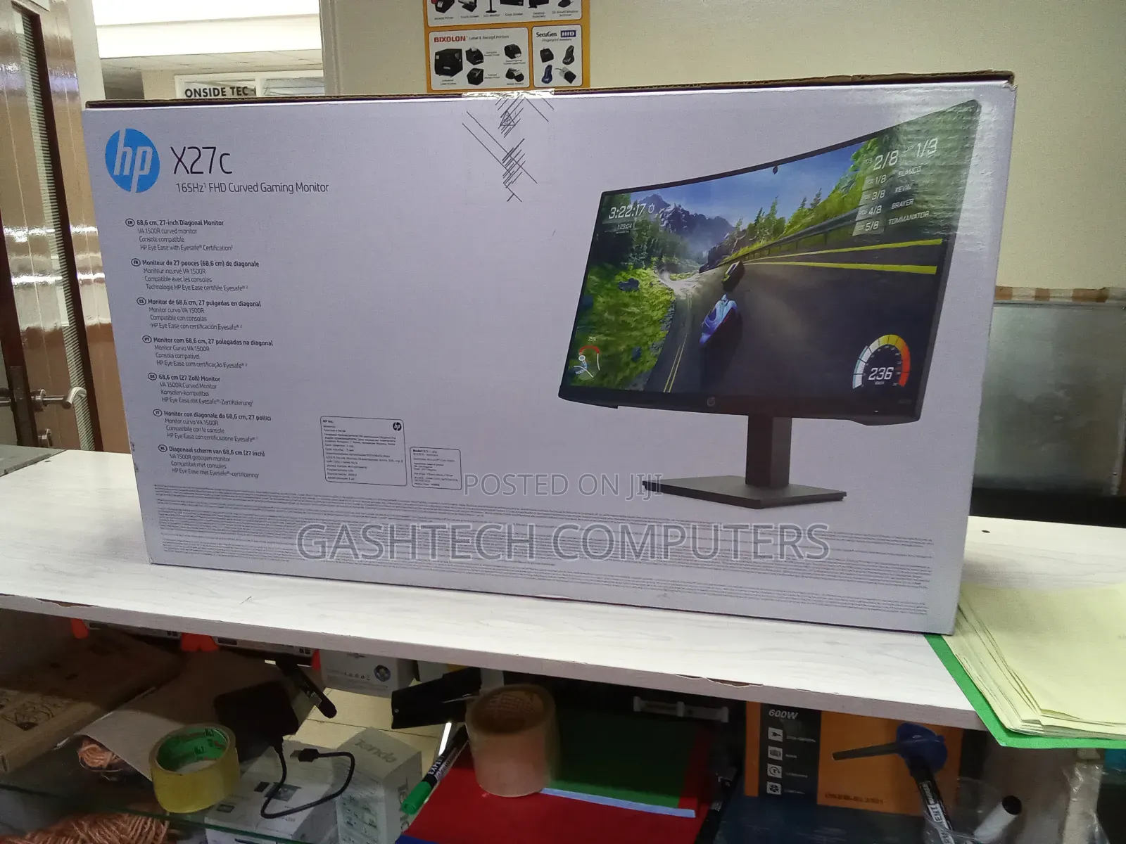 X27C HP Curved Gaming Monitor ^** Black **^ in Nairobi Central