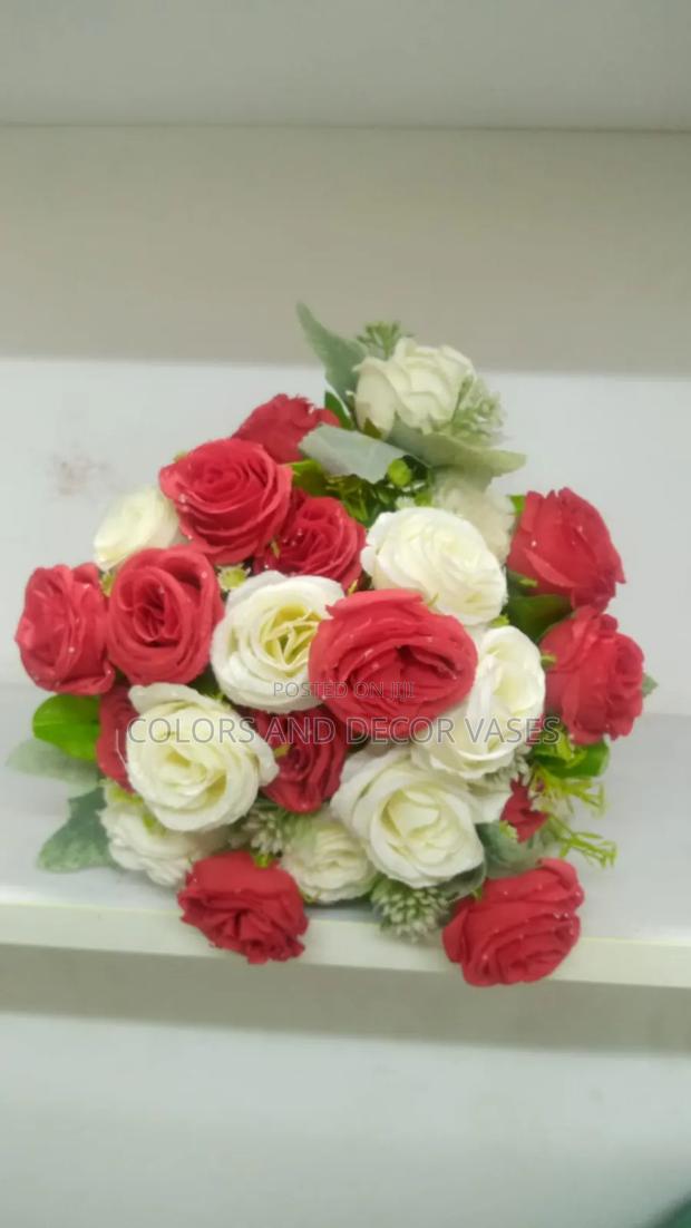 Red Roses With White Roses - main view