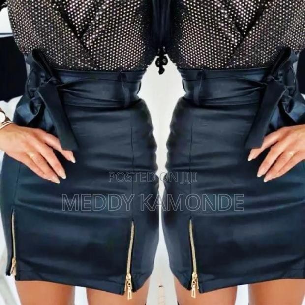 Designer Leather Skirt - thumbnail 2