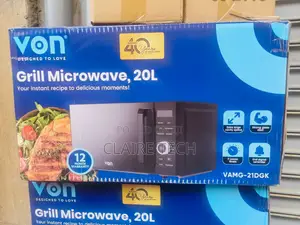 VON VAMS-21DGK Digital Microwave Oven Solo 20L – Black