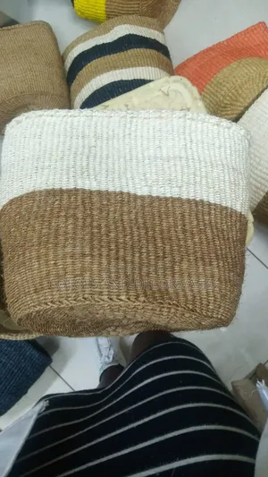 Sisal Beautiful Knitted Baskets Available