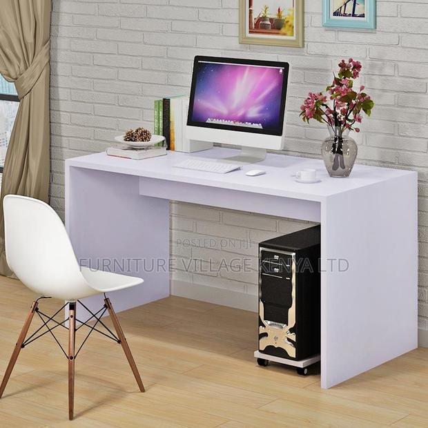 Desk Chair Combo -1.2 Meters Home Office Table (White)