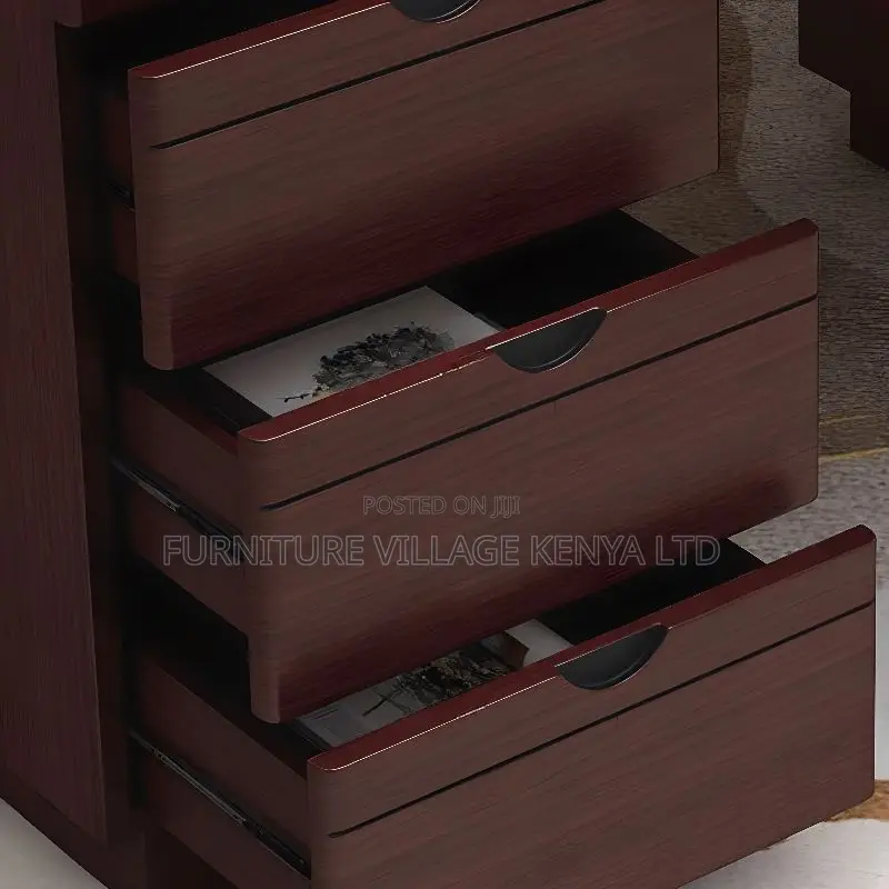 Modern Rectangular Lumber Sepia Office Desk, 1400MM