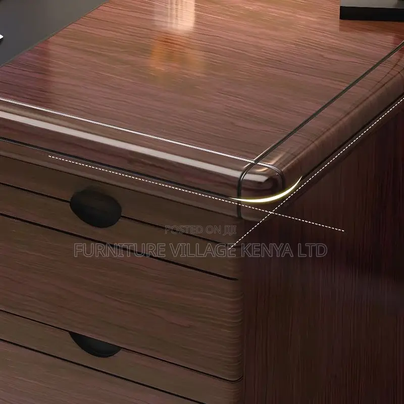 Modern Rectangular Lumber Sepia Office Desk, 1400MM