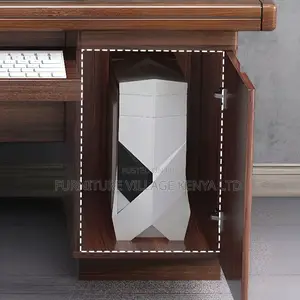 Modern Rectangular Lumber Sepia Office Desk, 1400MM