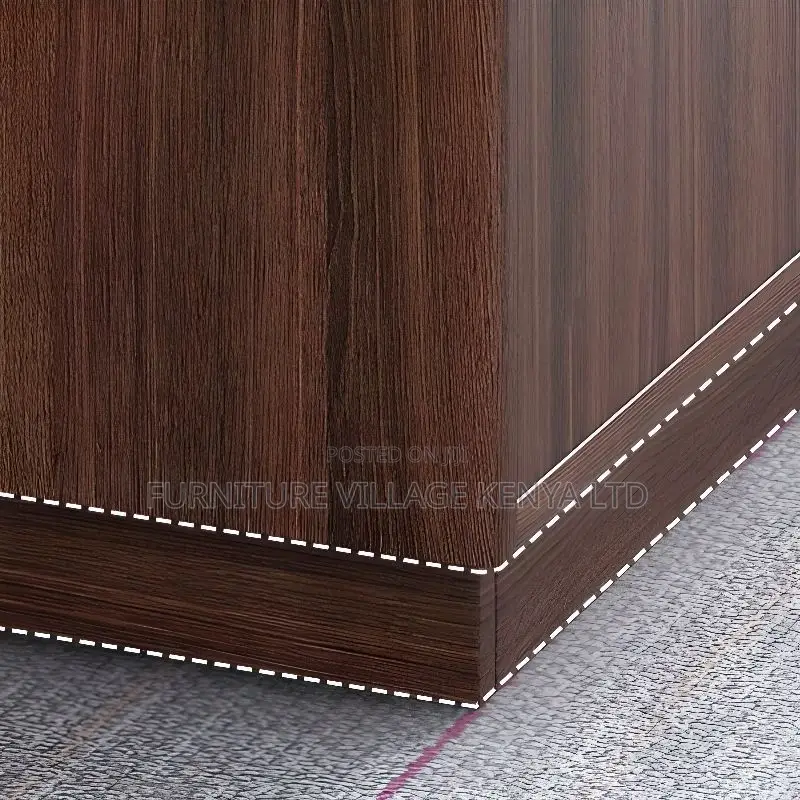 Modern Rectangular Lumber Sepia Office Desk, 1400MM