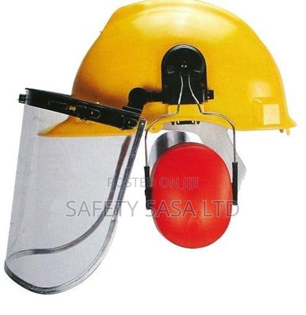 Safety Helmet With Face Shield And Earmuffs - main view