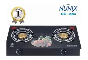 Nunix GC-004 Two Burner Glass Top