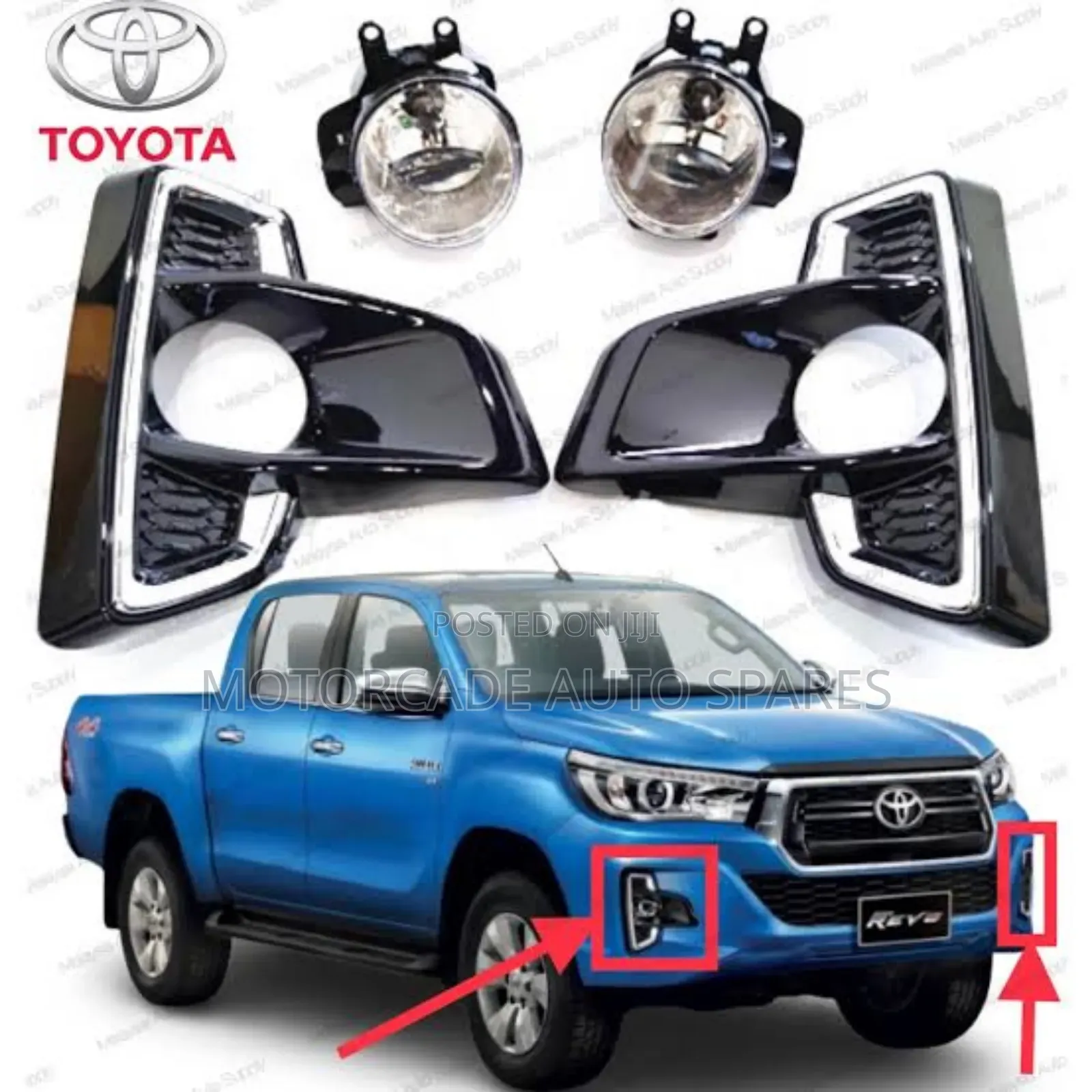 Toyota Hilux Fog Lights Kit Set