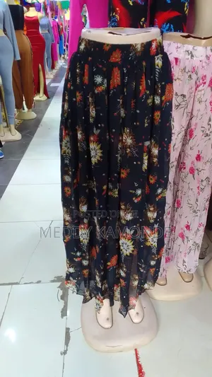 Designer Long Floral Skirt