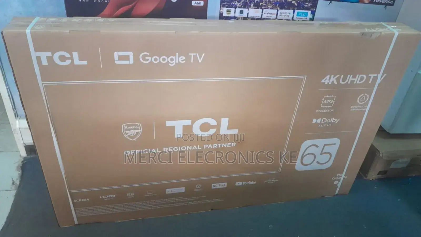 TCL V6b 65" Uhd Tv With Dolby Audio HDR 10