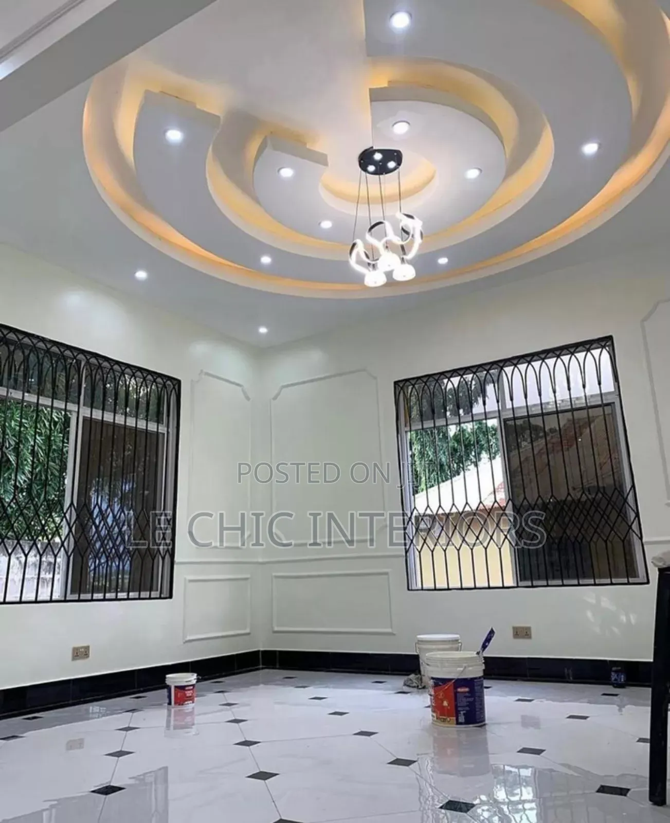Gypsum Ceiling and Lights Installation