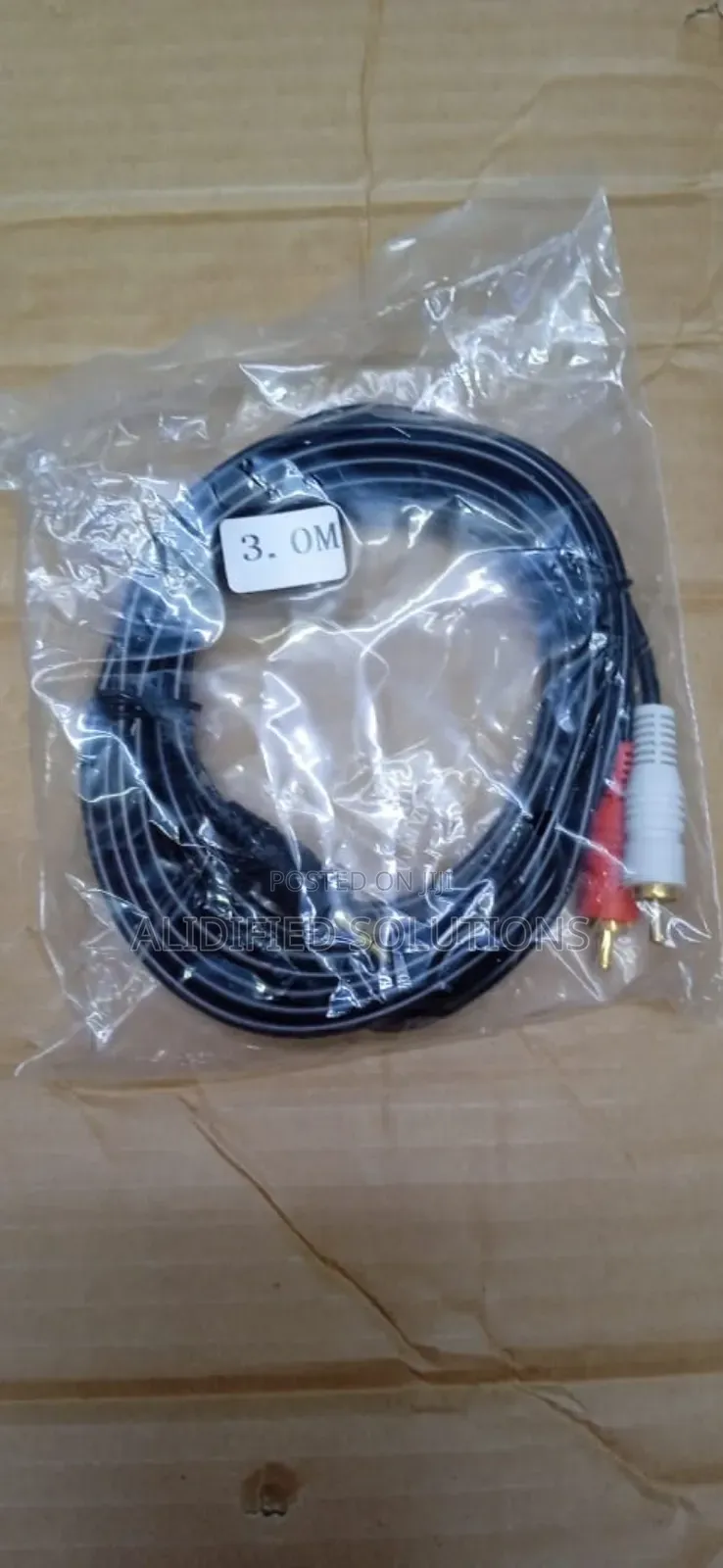 2by 1 RCA Cable 3 Meters