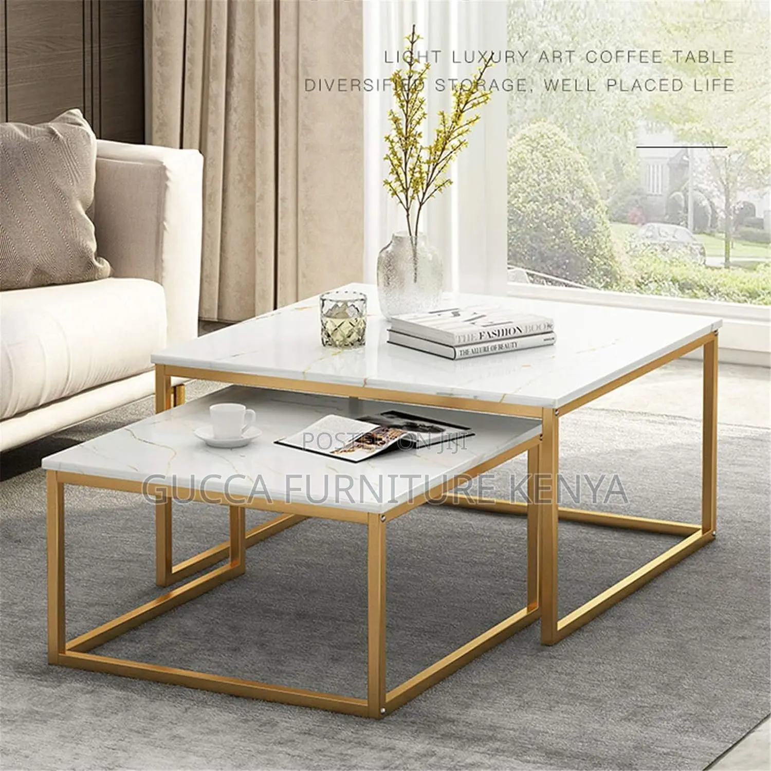 Priti Coffee Table Modern Nesting Coffee Tables Set