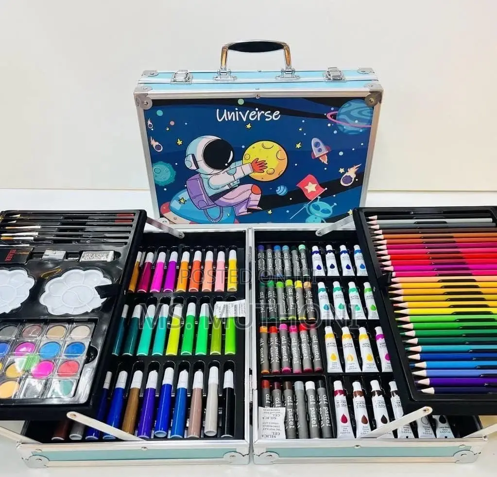 145 Pc's Deluxe Aluminium Kids Educational Art Set
