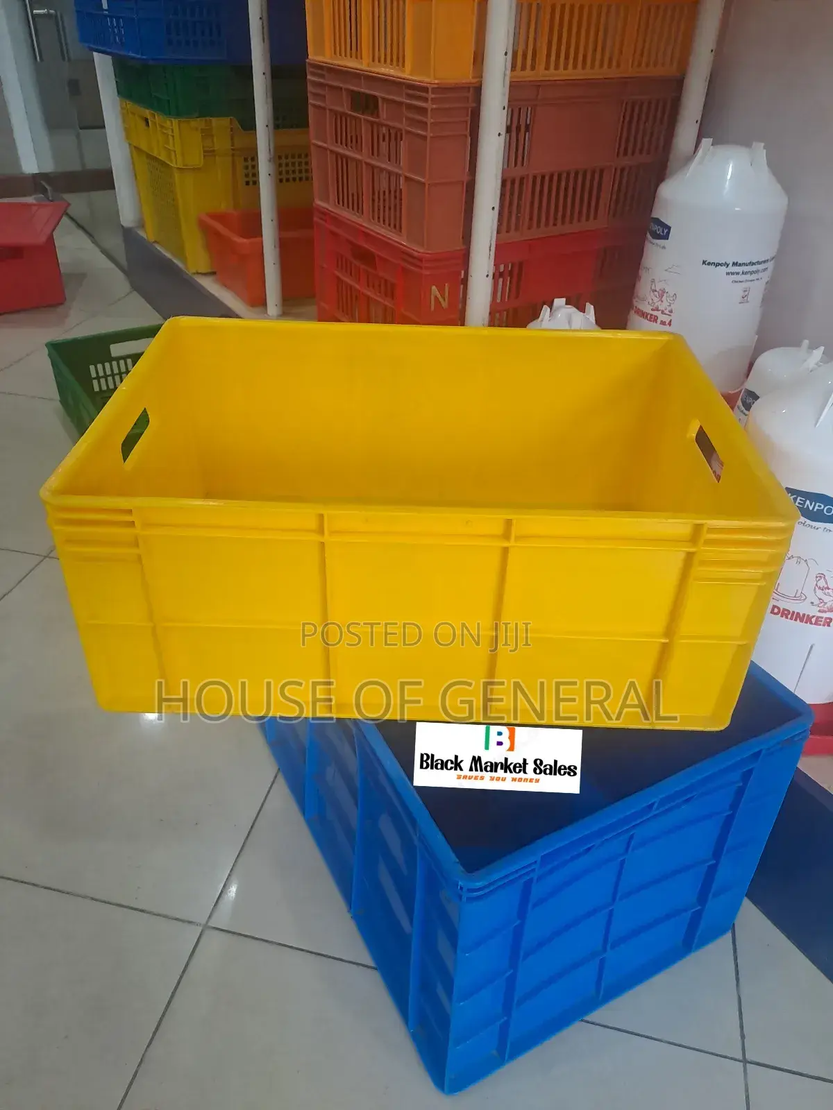 Kenpoly Plastic Crates Full Closed 
Size H 340×W400×L587 Mm