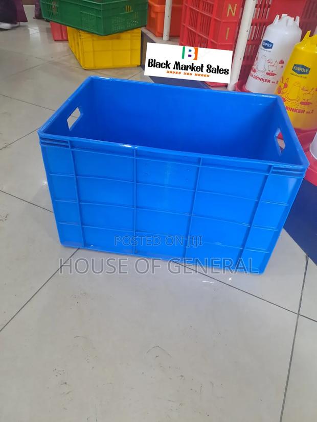 Full Closed Plastic Crates Available - main view