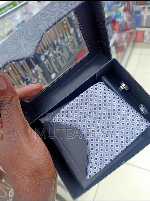 Grey Mini Checked Dotted Tie Sets - main view