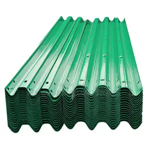 Green Colored Road Safety Guardrails-4.3m