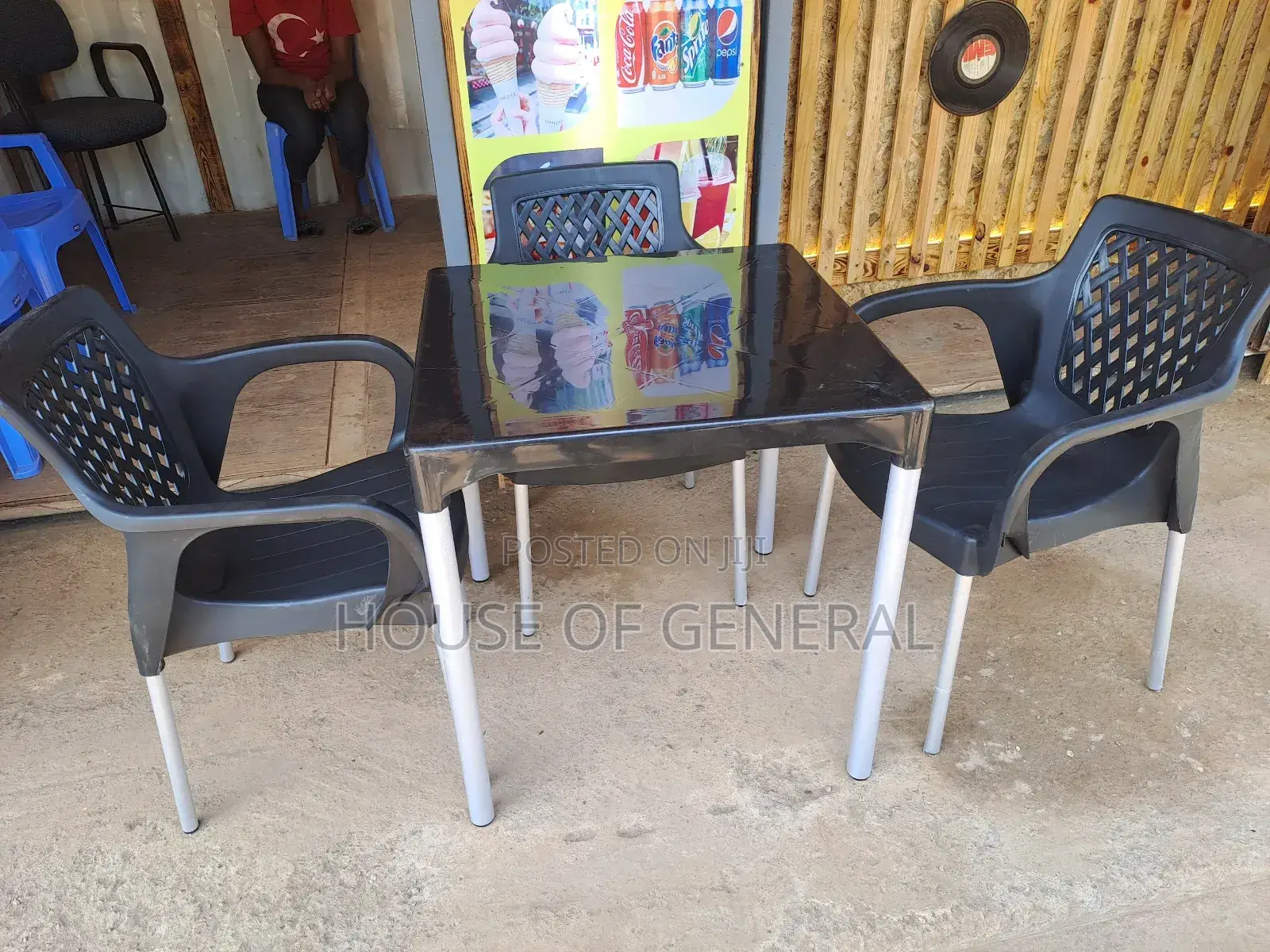 3 Plastic Chair and Table