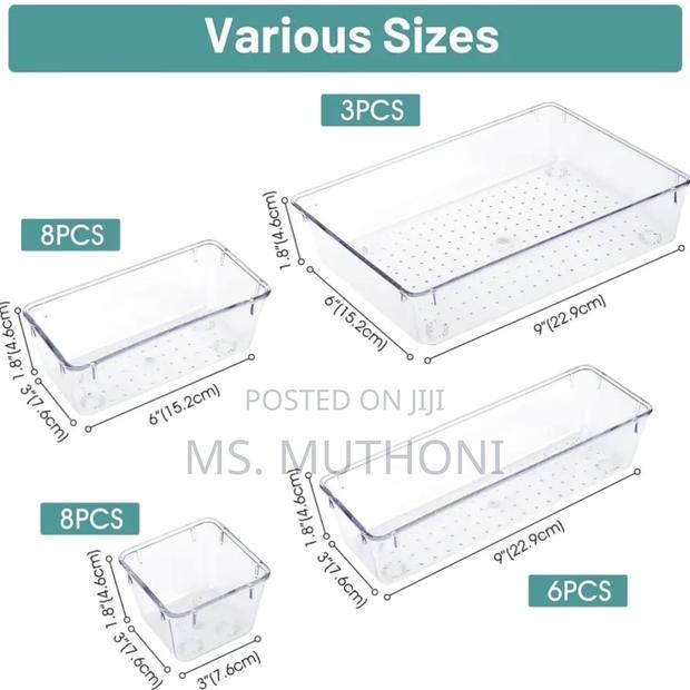 25 PCS Set Drawer Organizers* - thumbnail 3