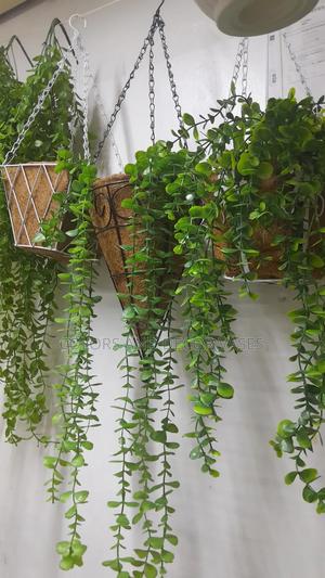 Vases With Artificial Vines Outdoor Decor - main view