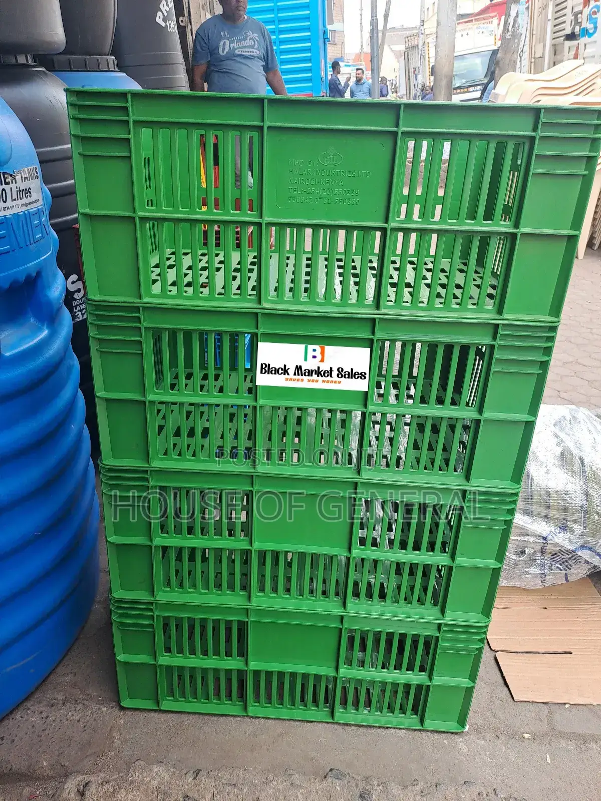 Normal Plastic Crates Size H300 X W400 X L 585 Mm