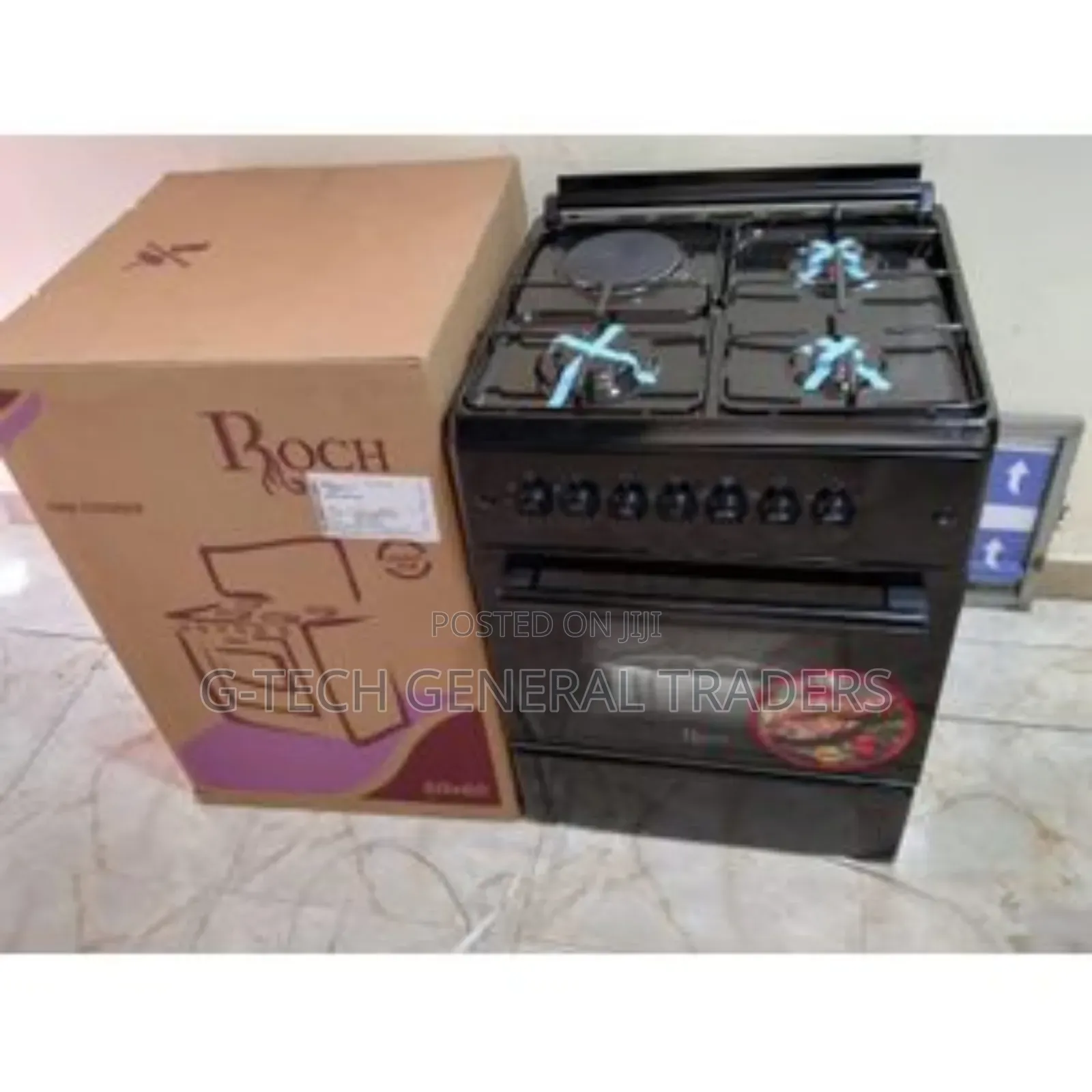 Roch Cooker!3gas 1hot Plate 60*60-Black
