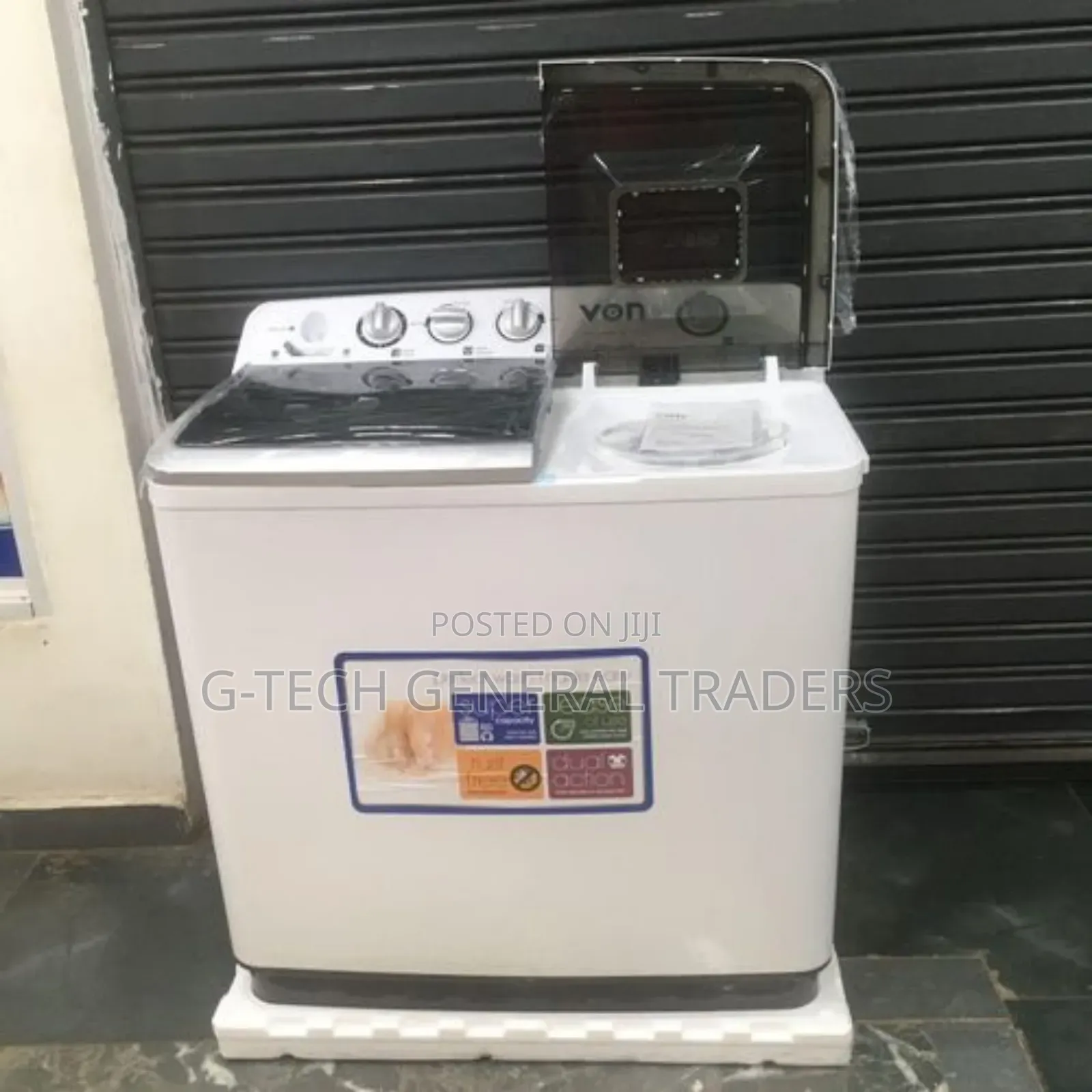 Von Twin Tub Semi Automatic Washing Machine-10kg