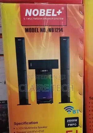 Nobel Nb-1214 5.1ch High Tech Multimedia Sound System Aux.