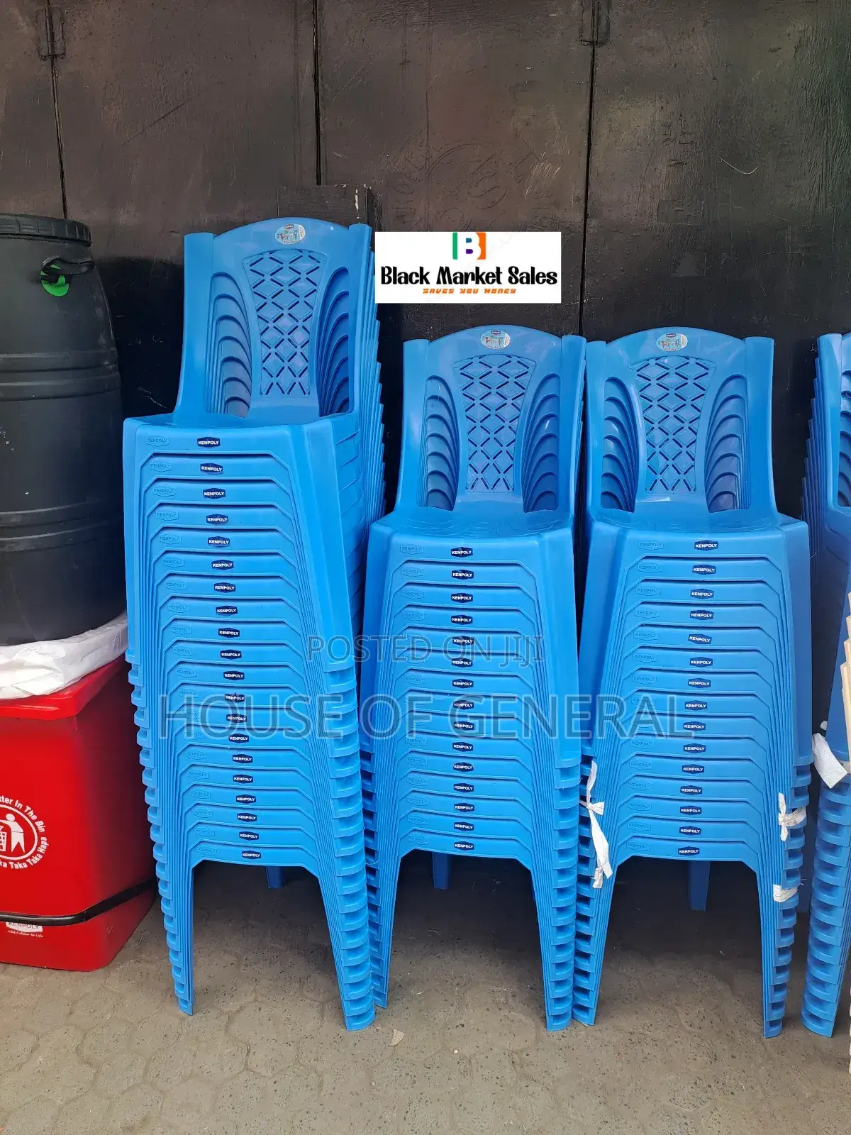 Blue Strong Kenpoly Plastic Chair