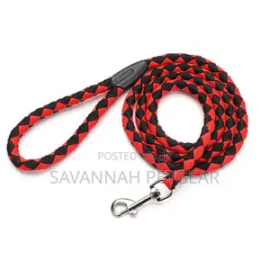 Nylon Dog Leash Walking Rope With Metal Clasp - 5ft Long