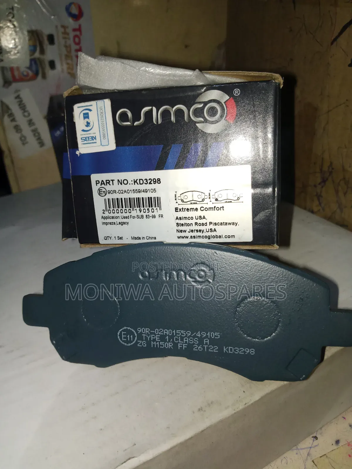 Brake Pads Subaru Impreza, Legacy Front