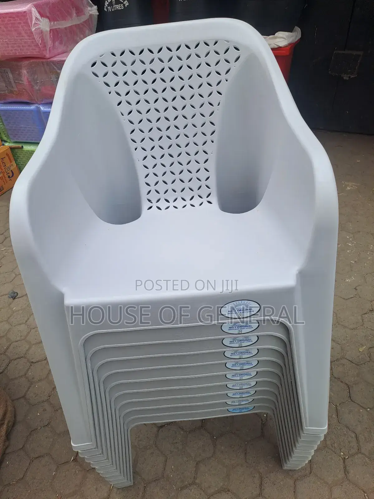 Gray Skyplast Plastic Chair
